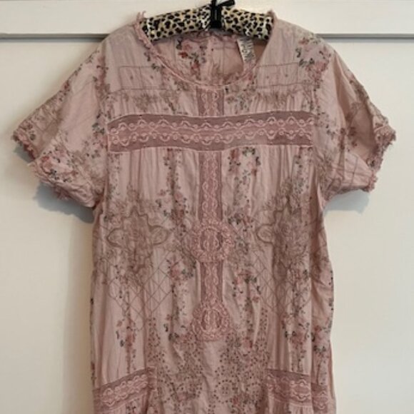 Magnolia Pearl Pink Floral Midi Dress - Picture 3 of 15